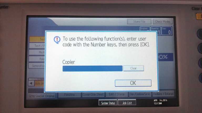 Hướng dẫn đặt pass để quản lý máy photocopy