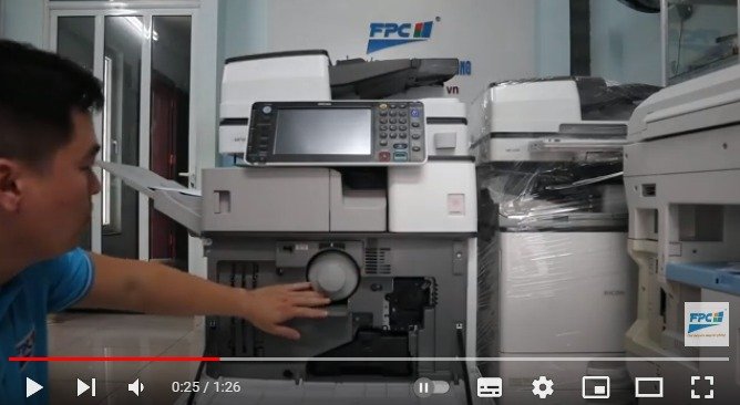 Hướng dẫn lắp mực máy photocopy Ricoh